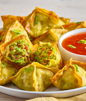 Avocado Bacon Wontons
