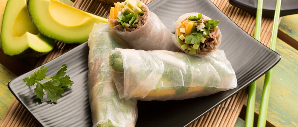 Roll with It: Avocado Spring Rolls and Egg Rolls