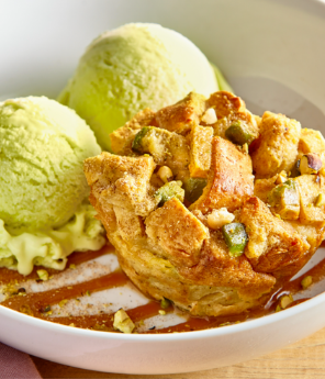 Avocado Apple Pie Bread Pudding