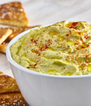 Avocado Hummus Guacamole with Tapenade