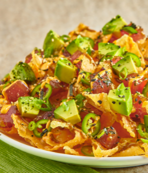 Avocado Poke Nachos