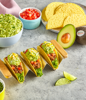 Crispy Beef Tacos with Guacamole
