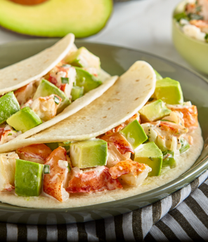 Avo Lobster Roll Tacos