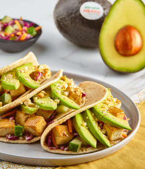Avocado Thai Tofu Tacos