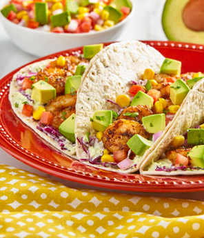 Avo Big Easy Shrimp Tacos