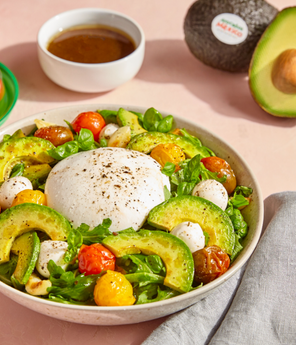 Roasted Tomato and Avocado Caprese Salad