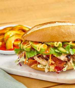 Bacon Avocado and Pork Banh Mi