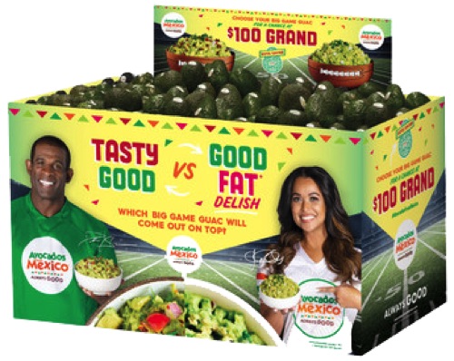 AVOCADOS FROM MEXICO® TEAMS UP WITH POWER COUPLE DEION SANDERS AND TRACEY EDMONDS TO KICK-OFF THE ULTIMATE BIG GAME GUAC SHOWDOWN